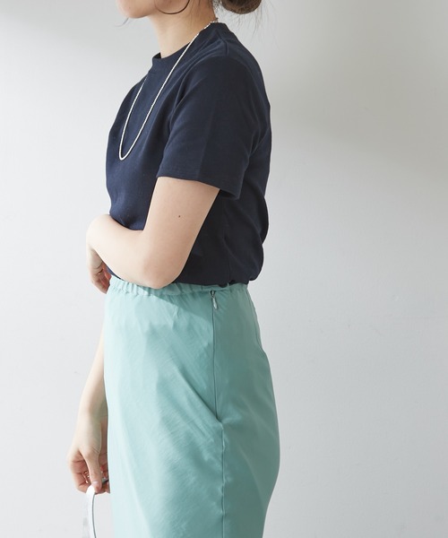 SHENERY(シーナリー)の「シンプルTEE(Tシャツ/カットソー・レディース・オフホワイト/ネイビー/イエロー・2/1)」の16枚目の写真