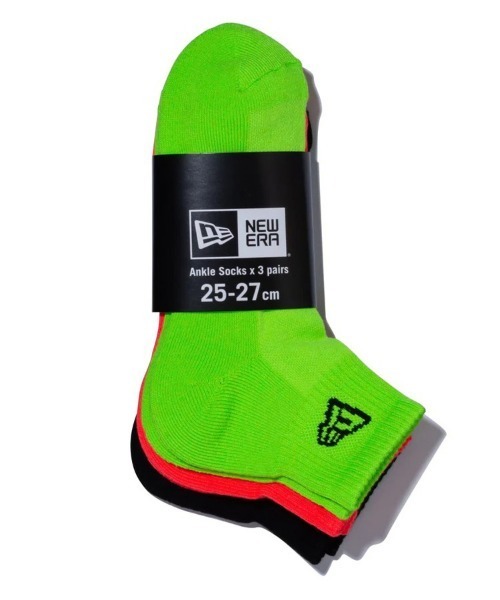NEW ERA（ニューエラ）の「【NEW ERA】ソックス アンクル 3ペア フラッシュパック [BSC]（ソックス/靴下・メンズ・マルチ・21cm/25cm/27cm/23cm）」の14枚目の写真