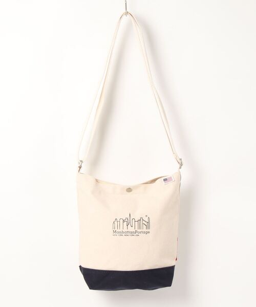 Manhattan Portage(マンハッタンポーテージ)の「North Brother Shoulder Bag Canvas Lite 2022(ショルダーバッグ・メンズ・オレンジ/ネイビー・X-SMALL)」の15枚目の写真