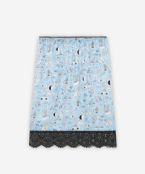 MAISON KITSUNE × Olympia Le-Tan サテン スカート MAISON KITSUNE × Olympia Le-Tan サテン スカート