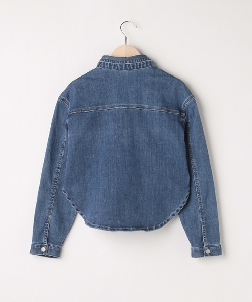 by LOVEiT（バイラビット）の「デニムシャツジャケット（シャツ/ブラウス・キッズ・サックスブルー/ブルー・160cm/150cm/120cm/140cm/130cm）」の3枚目の写真