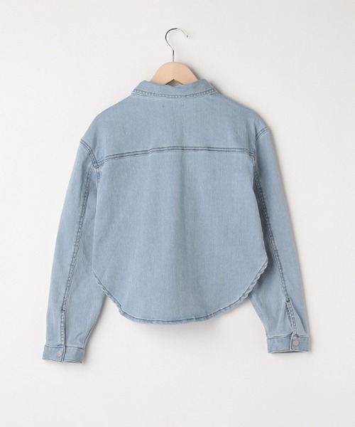 by LOVEiT（バイラビット）の「デニムシャツジャケット（シャツ/ブラウス・キッズ・サックスブルー/ブルー・160cm/150cm/120cm/140cm/130cm）」の4枚目の写真