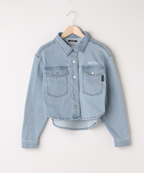 by LOVEiT（バイラビット）の「デニムシャツジャケット（シャツ/ブラウス・キッズ・サックスブルー/ブルー・160cm/150cm/120cm/140cm/130cm）」の10枚目の写真