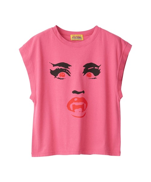 HYSTERIC GLAMOUR(ヒステリックグラマー)の「HYS SUCKS Tシャツ(Tシャツ/カットソー・レディース・ブラック/グリーン/ピンク・FREE)」の1枚目の写真