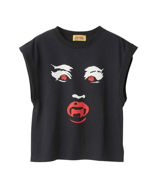 HYSTERIC GLAMOUR(ヒステリックグラマー)の「HYS SUCKS Tシャツ(Tシャツ/カットソー・レディース・ブラック/グリーン/ピンク・FREE)」の2枚目の写真