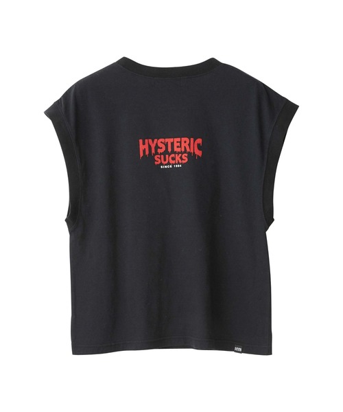 HYSTERIC GLAMOUR(ヒステリックグラマー)の「HYS SUCKS Tシャツ(Tシャツ/カットソー・レディース・ブラック/グリーン/ピンク・FREE)」の5枚目の写真