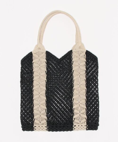NOMBRE IMPAIR（ノンブルアンペール）の「アナンズ バイカラーコットンメッシュBAG（ハンドバッグ・レディース・ブラウン/ブラック・FREE）」の9枚目の写真