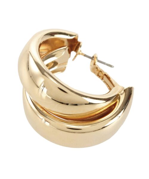 EMODA（エモダ）の「ダブルボリュームピアス（ピアス（両耳用）・レディース・シルバー/ゴールド・FREE）」の5枚目の写真