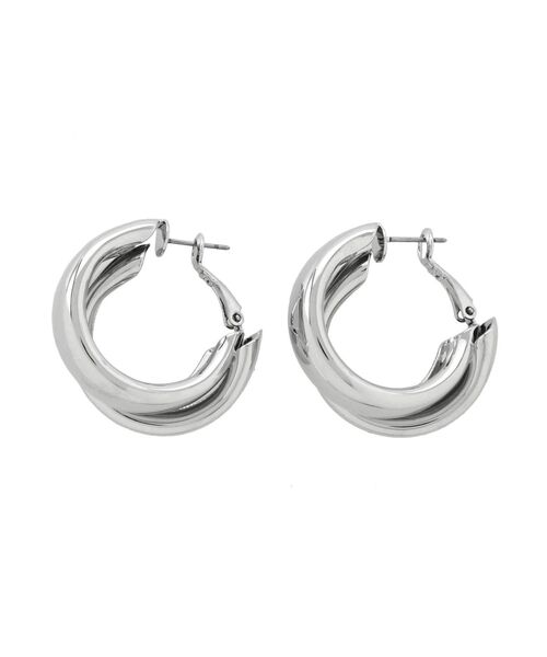 EMODA（エモダ）の「ダブルボリュームピアス（ピアス（両耳用）・レディース・シルバー/ゴールド・FREE）」の4枚目の写真