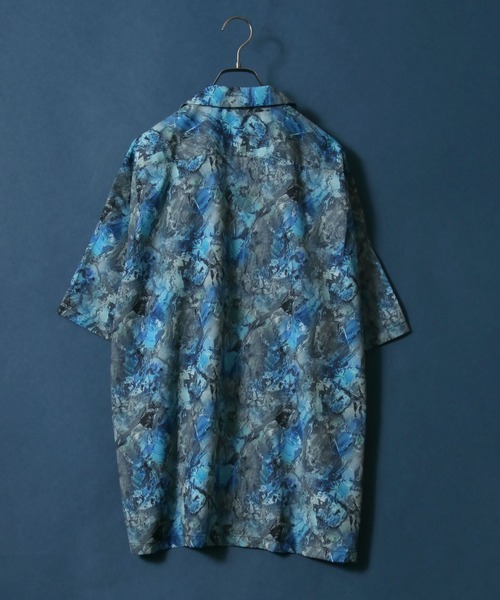 ANPAS（アンパス）の「Total Pattern Print Oversize Open Collar Shirt/総柄プリント オーバーサイズ オープンカラーシャツ（シャツ/ブラウス・メンズ・ホワイト/ブラック/ベージュ/ブルー/マルチ/ブラック系その他・M/L）」の15枚目の写真