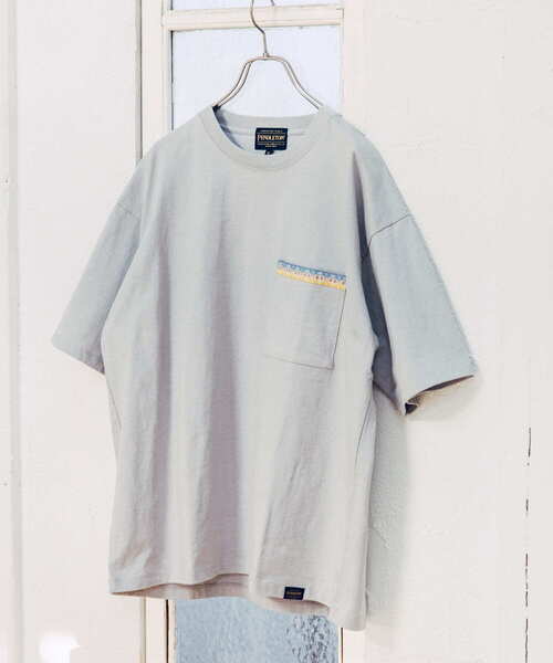 PENDLETON（ペンドルトン）の「『別注』PENDLETON×DOORS　テープポケットTシャツ（Tシャツ/カットソー・メンズ・ライトグレー/ブラック・LARGE/X-LARGE/MEDIUM）」の2枚目の写真