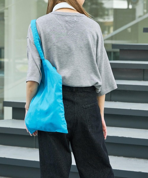 Snap club(スナップクラブ)の「【Snap club】フラワージャガード サマーニット/半袖ニット(ニット/セーター・メンズ・ライトグレー/ブルー/ダークネイビー・M/L)」の5枚目の写真