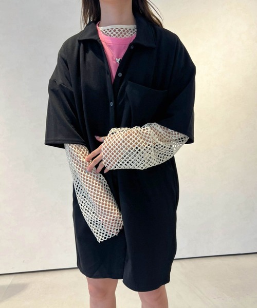 Birthday room（バースデイルーム）の「半袖オールインワン（サロペット/オーバーオール・レディース・ブラック・FREE）」の2枚目の写真