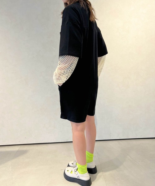 Birthday room（バースデイルーム）の「半袖オールインワン（サロペット/オーバーオール・レディース・ブラック・FREE）」の5枚目の写真