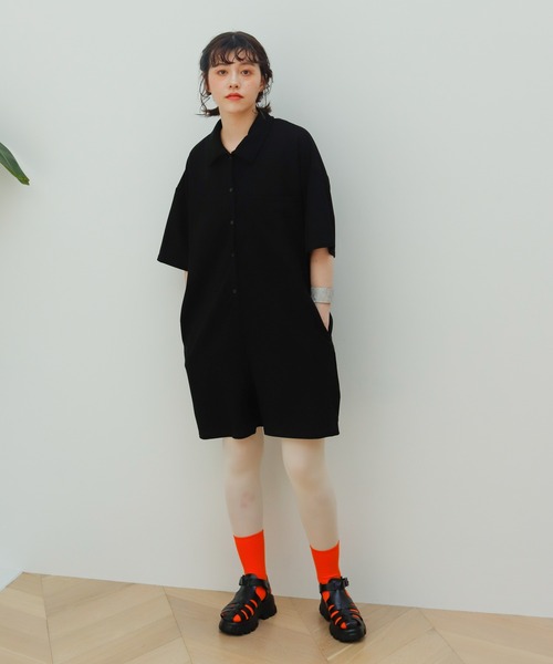 Birthday room（バースデイルーム）の「半袖オールインワン（サロペット/オーバーオール・レディース・ブラック・FREE）」の19枚目の写真