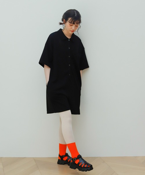 Birthday room（バースデイルーム）の「半袖オールインワン（サロペット/オーバーオール・レディース・ブラック・FREE）」の18枚目の写真