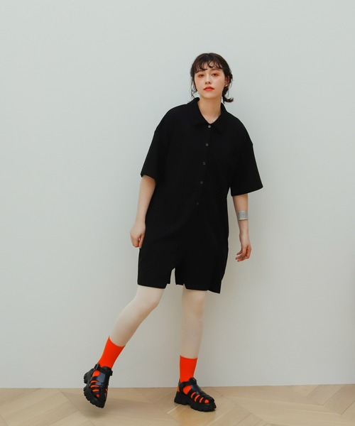 Birthday room（バースデイルーム）の「半袖オールインワン（サロペット/オーバーオール・レディース・ブラック・FREE）」の17枚目の写真