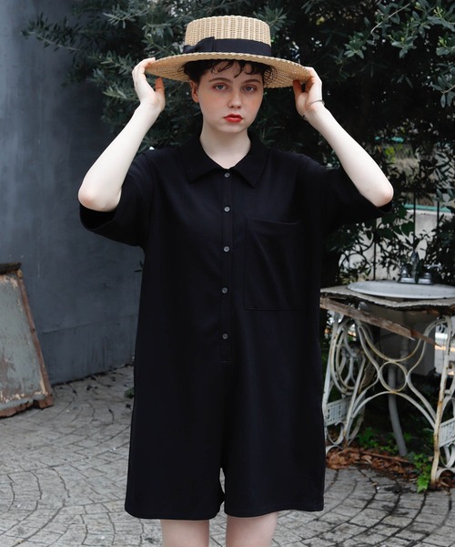 Birthday room（バースデイルーム）の「半袖オールインワン（サロペット/オーバーオール・レディース・ブラック・FREE）」の20枚目の写真