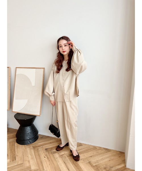 JUMELLE（ジュメロ）の「ボウタイ２ｗａｙブラウス（シャツ/ブラウス・レディース・グレー/ベージュ・FREE）」の19枚目の写真