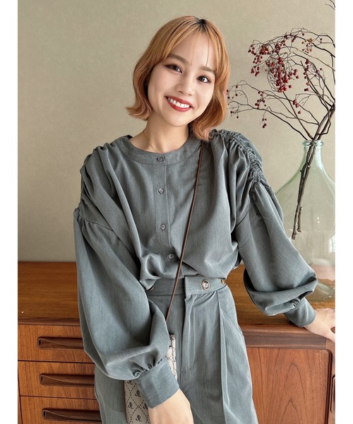 JUMELLE（ジュメロ）の「ボウタイ２ｗａｙブラウス（シャツ/ブラウス・レディース・グレー/ベージュ・FREE）」の22枚目の写真