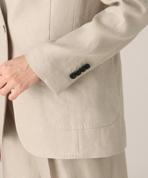 UNTITLED（アンタイトル）の「◆【STORY掲載】SETUP/リネンツイル ノーカラージャケット【洗える】（ノーカラージャケット・レディース・ブラック/サンドベージュ・44/48/42/00/01/02/03/04）」の8枚目の写真