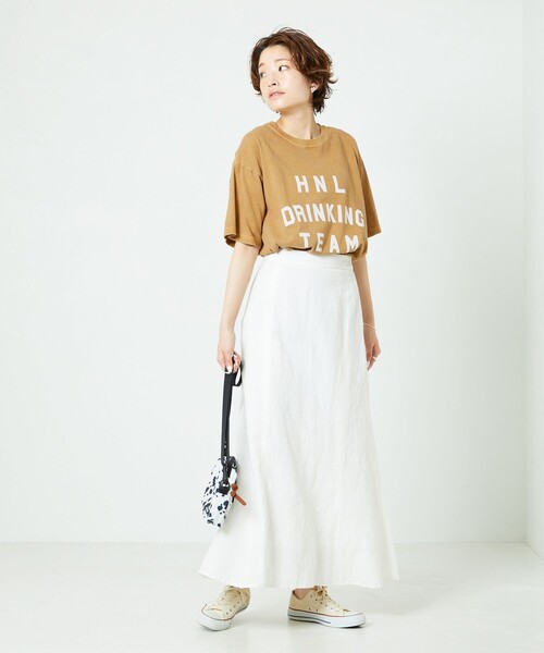 FREAK'S STORE(フリークスストア)の「限定展開 FUNG/ファング PIGMENT Tシャツ(drinking)/ピグメントTシャツ(Tシャツ/カットソー・レディース・ブラック/オフホワイト/マスタード・SMALL/MEDIUM)」の5枚目の写真