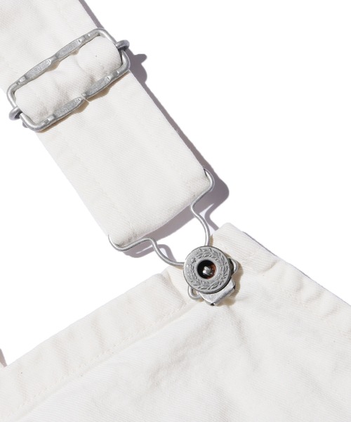 orSlow（オアスロウ）の「orSlow/オアスロウ 30'S OVERALL DENIM オーバーオール デニム（サロペット/オーバーオール・レディース・オフホワイト・2/4/3）」の2枚目の写真