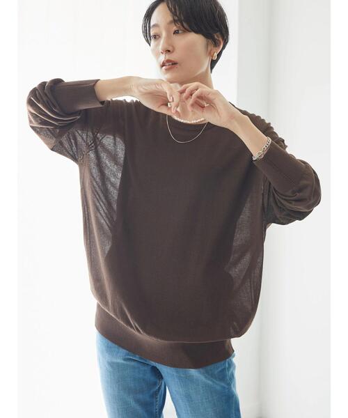 AMERICAN HOLIC(アメリカンホリック)の「SET シアーニットプルオーバー+ニットタンク(ニット/セーター・レディース・ブラウン/ブラック/アイボリー・M/L)」の7枚目の写真