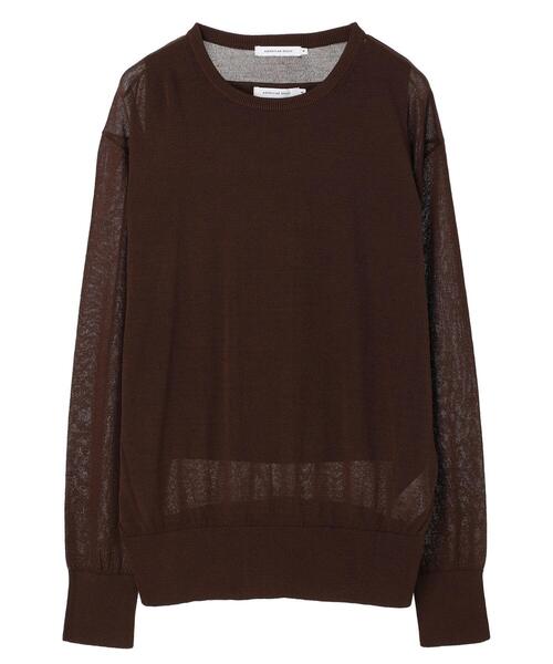 AMERICAN HOLIC(アメリカンホリック)の「SET シアーニットプルオーバー+ニットタンク(ニット/セーター・レディース・ブラウン/ブラック/アイボリー・M/L)」の14枚目の写真