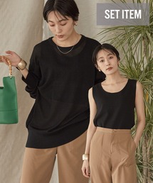 AMERICAN HOLIC | SET シアーニットプルオーバー+ニットタンク(ニット/セーター)