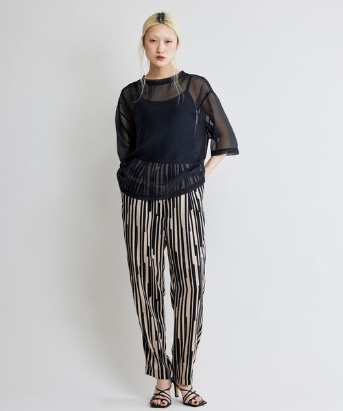 NOISE MAKER（ノイズメーカー）の「シアープルオーバー（Tシャツ/カットソー・レディース・ブラック/ベージュ・FREE）」の3枚目の写真