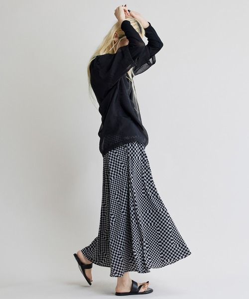 NOISE MAKER（ノイズメーカー）の「シアープルオーバー（Tシャツ/カットソー・レディース・ブラック/ベージュ・FREE）」の7枚目の写真