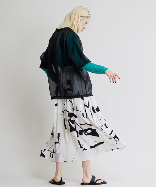 NOISE MAKER（ノイズメーカー）の「シアープルオーバー（Tシャツ/カットソー・レディース・ブラック/ベージュ・FREE）」の12枚目の写真