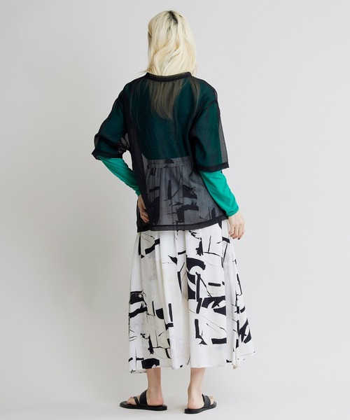 NOISE MAKER（ノイズメーカー）の「シアープルオーバー（Tシャツ/カットソー・レディース・ブラック/ベージュ・FREE）」の13枚目の写真