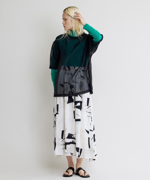 NOISE MAKER（ノイズメーカー）の「シアープルオーバー（Tシャツ/カットソー・レディース・ブラック/ベージュ・FREE）」の9枚目の写真