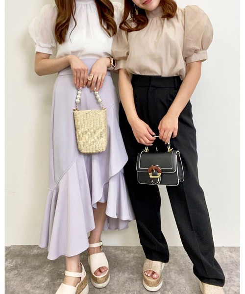 INGNI（イング）の「ラップイレヘム／スカート（スカート・レディース・ブルー/ライトベージュ/ブラック/ラベンダー・FREE）」の15枚目の写真