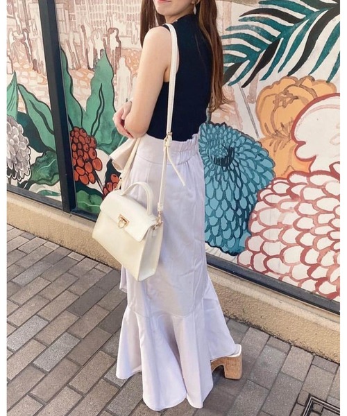 INGNI（イング）の「ラップイレヘム／スカート（スカート・レディース・ブルー/ライトベージュ/ブラック/ラベンダー・FREE）」の13枚目の写真