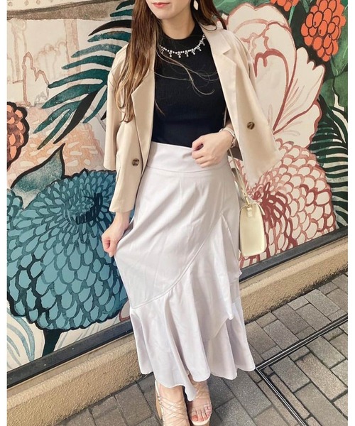 INGNI（イング）の「ラップイレヘム／スカート（スカート・レディース・ブルー/ライトベージュ/ブラック/ラベンダー・FREE）」の11枚目の写真