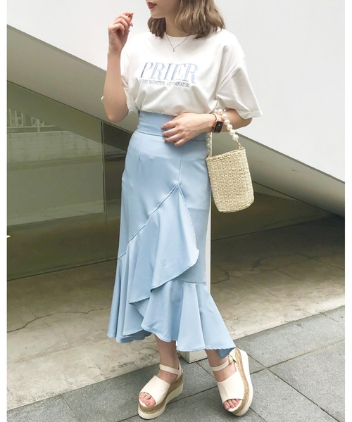 INGNI（イング）の「ラップイレヘム／スカート（スカート・レディース・ブルー/ライトベージュ/ブラック/ラベンダー・FREE）」の18枚目の写真