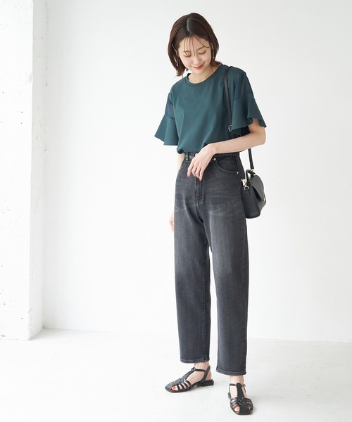 ROPE' PICNIC(ロペピクニック)の「ハイライズマムジーンズ(デニムパンツ・レディース・ネイビー/ブラック・38/36/40)」の7枚目の写真
