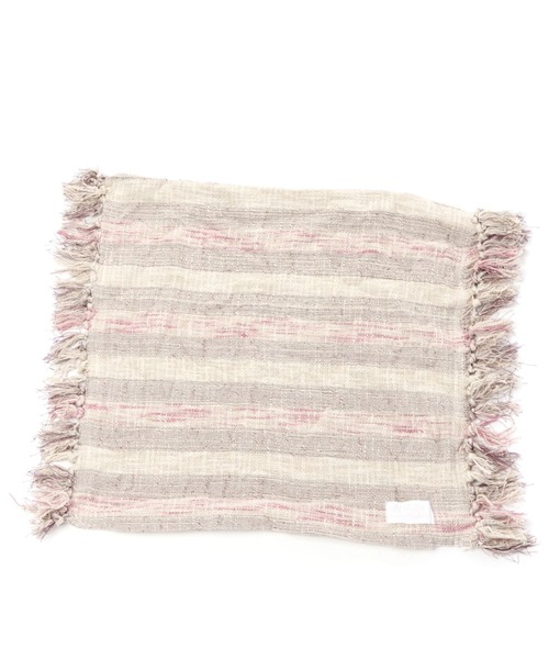 BAYFLOW（ベイフロー）の「BFスラブボーダークッションカバー（クッション/クッションカバー・レディース・ブルー/パープル・0）」の4枚目の写真