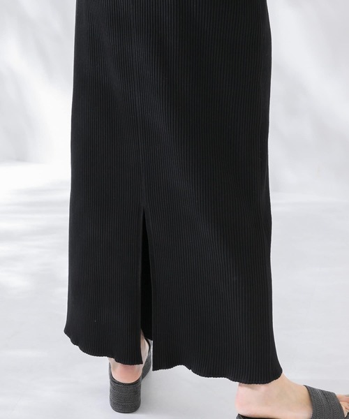 KBF（ケイビーエフ）の「リブタイトスカート（スカート・レディース・チャコールグレー/ブラック/ベージュ・ONE）」の8枚目の写真