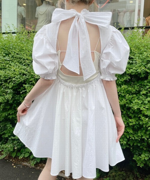 lilLilly(リルリリー)の「カップ付きインナーロンパース(つなぎ/オールインワン・レディース・ブラック/ホワイト・FREE)」の11枚目の写真