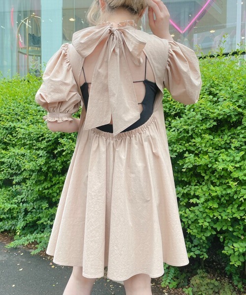 lilLilly(リルリリー)の「カップ付きインナーロンパース(つなぎ/オールインワン・レディース・ブラック/ホワイト・FREE)」の6枚目の写真