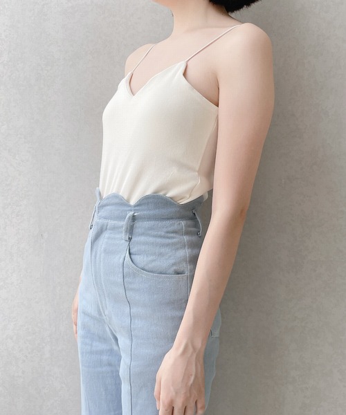 lilLilly(リルリリー)の「カップ付きインナーロンパース(つなぎ/オールインワン・レディース・ブラック/ホワイト・FREE)」の14枚目の写真