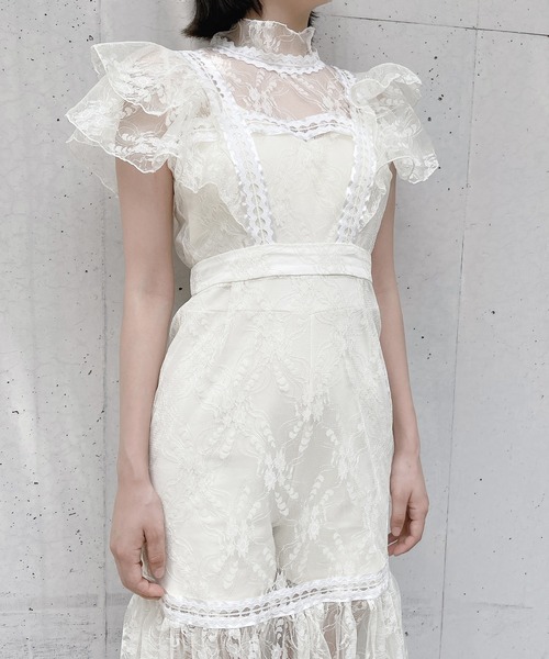 lilLilly(リルリリー)の「カップ付きインナーロンパース(つなぎ/オールインワン・レディース・ブラック/ホワイト・FREE)」の19枚目の写真