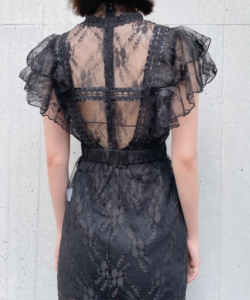 lilLilly(リルリリー)の「カップ付きインナーロンパース(つなぎ/オールインワン・レディース・ブラック/ホワイト・FREE)」の22枚目の写真