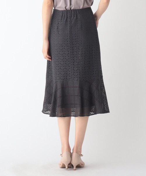 index（インデックス）の「◆レースコンビネーションマーメイドスカート【WEB限定サイズ】（スカート・レディース・ガンメタ/ブルー/ライトパープル・36/42/38/40）」の6枚目の写真