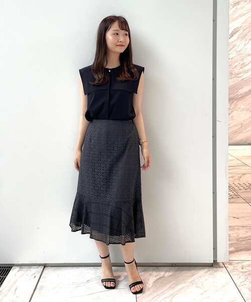 index（インデックス）の「◆レースコンビネーションマーメイドスカート【WEB限定サイズ】（スカート・レディース・ガンメタ/ブルー/ライトパープル・36/42/38/40）」の15枚目の写真