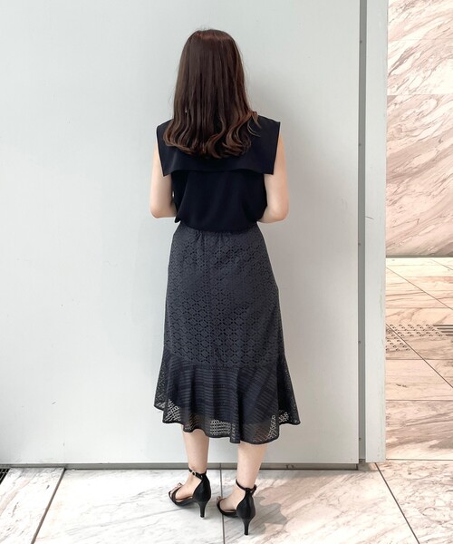 index（インデックス）の「◆レースコンビネーションマーメイドスカート【WEB限定サイズ】（スカート・レディース・ガンメタ/ブルー/ライトパープル・36/42/38/40）」の16枚目の写真